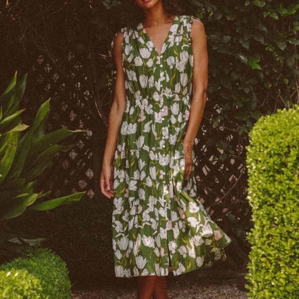 Trovata Birds of Paradise Rae Dress in Morning Tulip